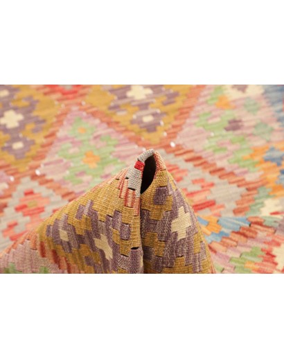 Tappeto Kilim Afghanistan marrone grigio 83x280