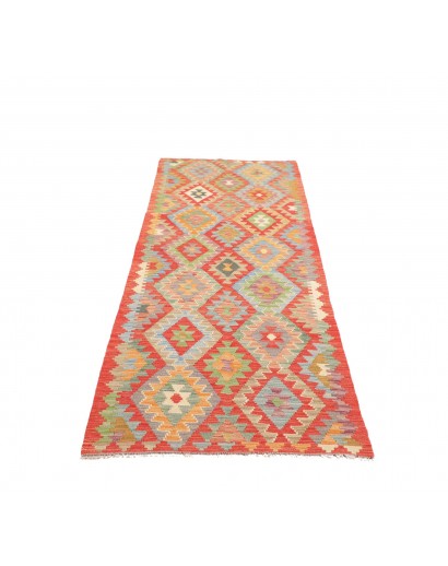 Tappeto Kilim Afghanistan marrone bianco 84x292