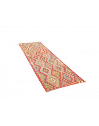 Tappeto Kilim Afghanistan marrone bianco 84x292