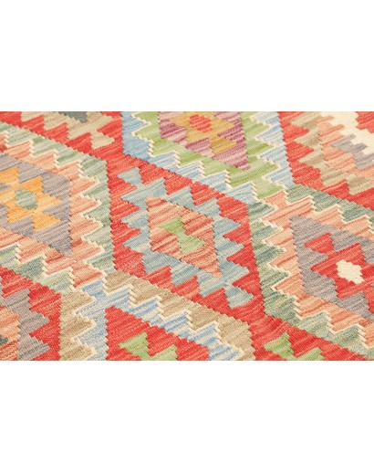Tappeto Kilim Afghanistan marrone bianco 84x292