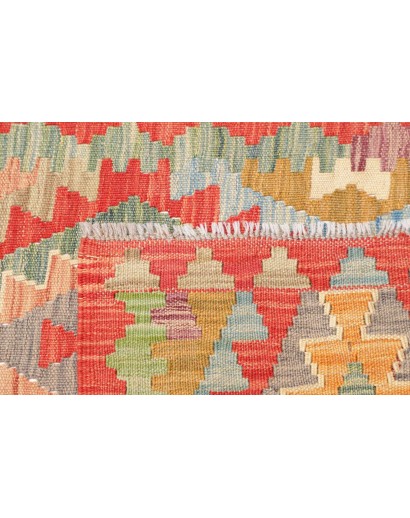 Tappeto Kilim Afghanistan marrone bianco 84x292