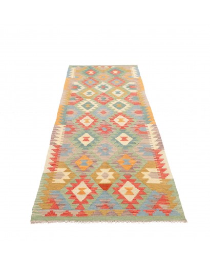 Tappeto Kilim Afghanistan marrone grigio 81x294