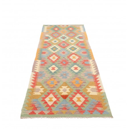 Tappeto Kilim Afghanistan marrone grigio 81x294