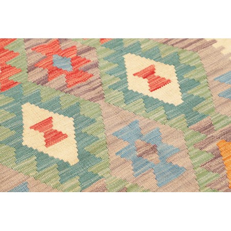 Tappeto Kilim Afghanistan marrone grigio 81x294