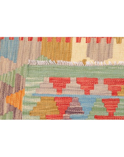 Tappeto Kilim Afghanistan marrone grigio 81x294