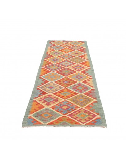Tappeto Kilim Afghanistan marrone bianco 84x292