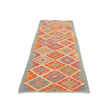 Tappeto Kilim Afghanistan marrone bianco 84x292