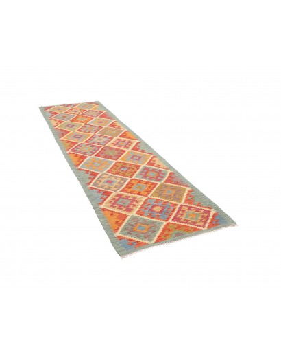 Tappeto Kilim Afghanistan marrone bianco 84x292