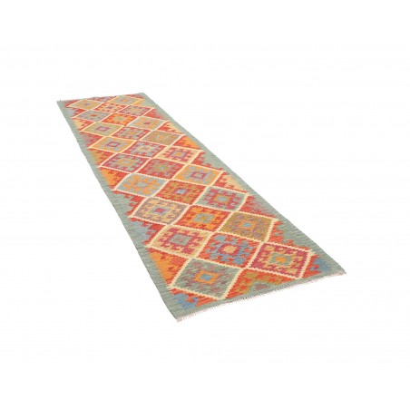 Tappeto Kilim Afghanistan marrone bianco 84x292