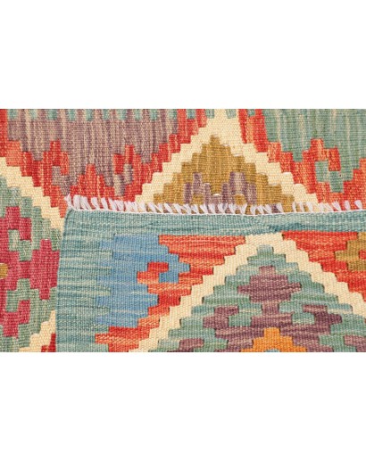 Tappeto Kilim Afghanistan marrone bianco 84x292