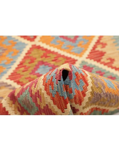 Tappeto Kilim Afghanistan marrone bianco 84x292