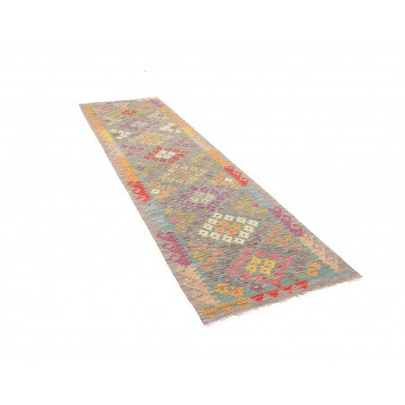 Tappeto Kilim Afghanistan marrone bianco 80x286