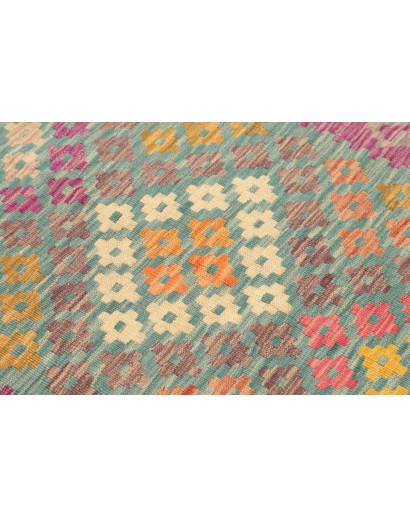 Tappeto Kilim Afghanistan marrone bianco 80x286