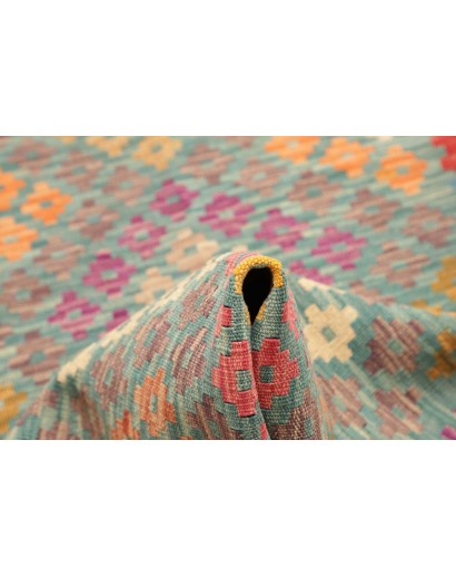 Tappeto Kilim Afghanistan marrone bianco 80x286