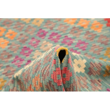 Tappeto Kilim Afghanistan marrone bianco 80x286