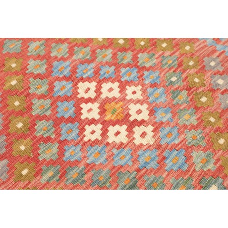 Tappeto Kilim Afghanistan arancione rosso 85x292