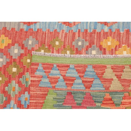 Tappeto Kilim Afghanistan arancione rosso 85x292