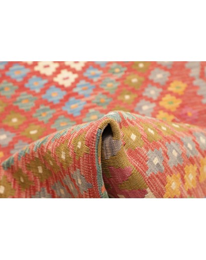 Tappeto Kilim Afghanistan arancione rosso 85x292