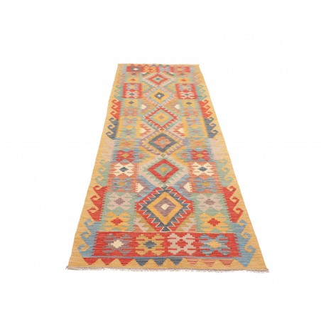 Tappeto Kilim Afghanistan marrone rosso 82x297