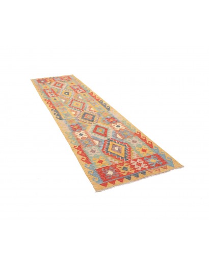 Tappeto Kilim Afghanistan marrone rosso 82x297