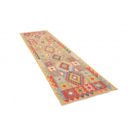 Tappeto Kilim Afghanistan marrone rosso 82x297