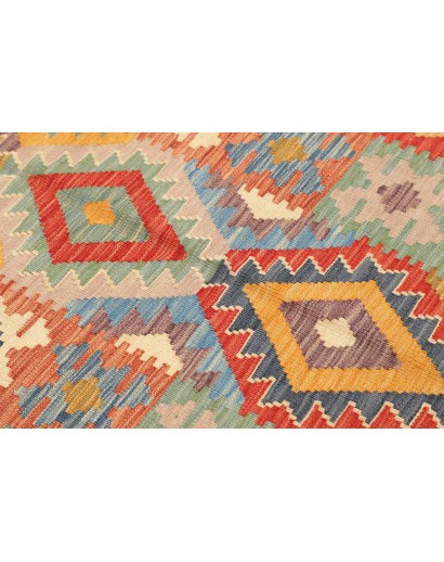 Tappeto Kilim Afghanistan marrone rosso 82x297