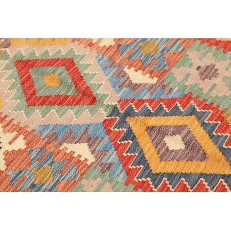 Tappeto Kilim Afghanistan marrone rosso 82x297