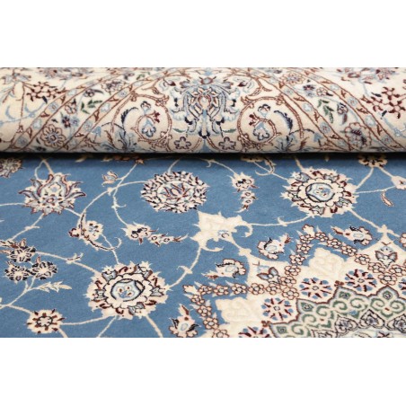 Tappeto Nain 6La Persia bianco blu 167x255