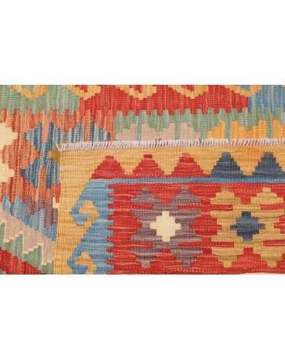 Tappeto Kilim Afghanistan marrone rosso 82x297