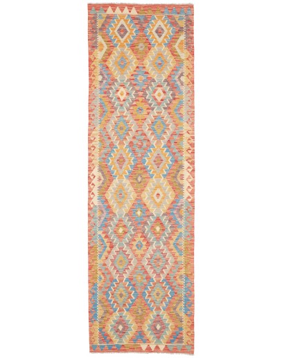 Tappeto Kilim Afghanistan marrone grigio 86x292