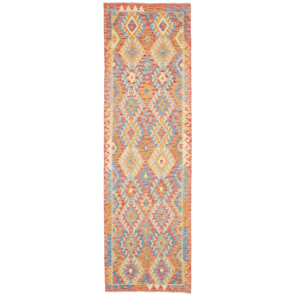 Tappeto Kilim Afghanistan marrone grigio 86x292