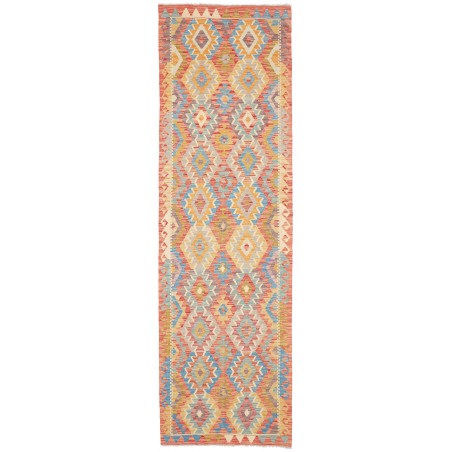 Tappeto Kilim Afghanistan marrone grigio 86x292