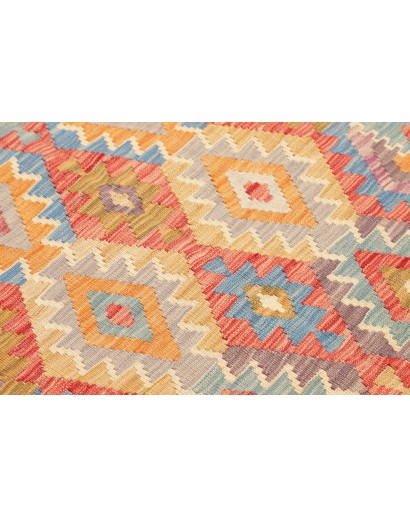 Tappeto Kilim Afghanistan marrone grigio 86x292