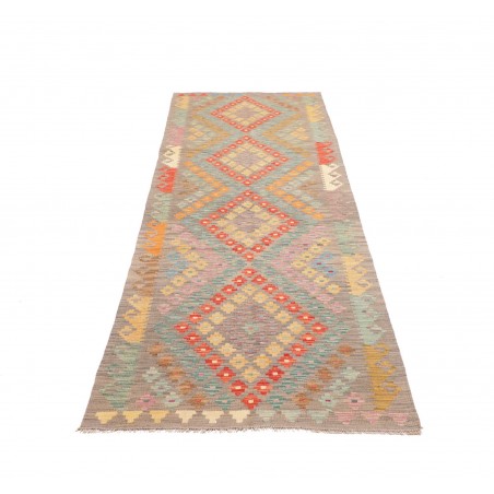 Tappeto Kilim Afghanistan marrone azzurro 84x294