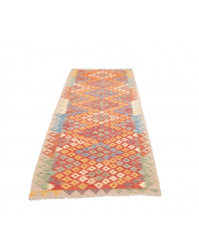 Tappeto Kilim Afghanistan marrone rosso 88x287