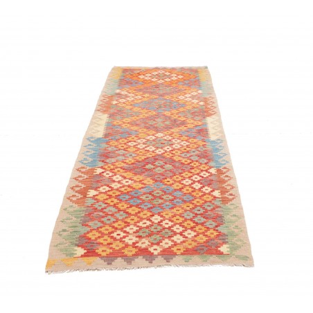Tappeto Kilim Afghanistan marrone rosso 88x287
