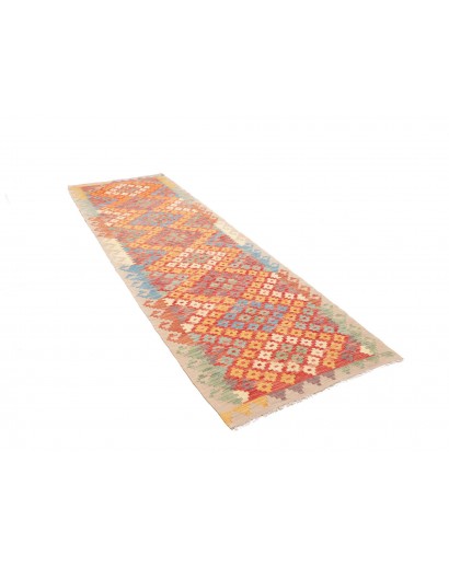 Tappeto Kilim Afghanistan marrone rosso 88x287