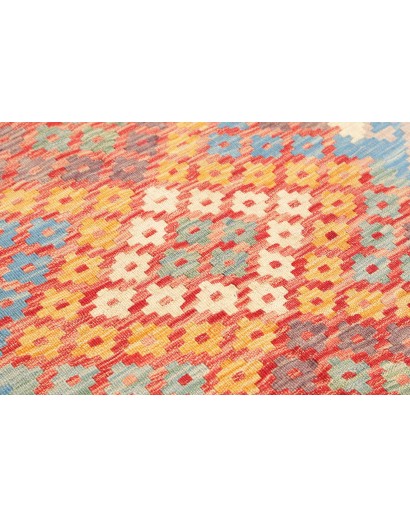 Tappeto Kilim Afghanistan marrone rosso 88x287