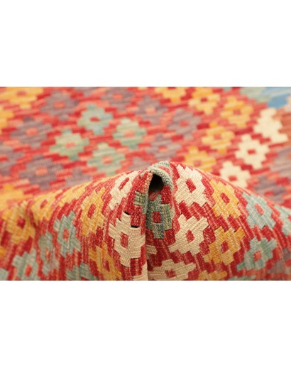 Tappeto Kilim Afghanistan marrone rosso 88x287