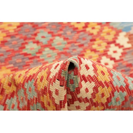 Tappeto Kilim Afghanistan marrone rosso 88x287