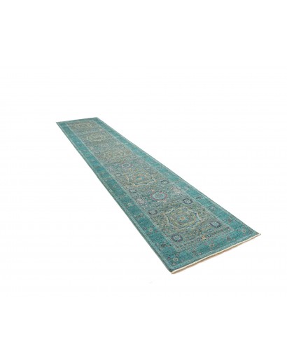 Tappeto Mamlouk Pakistan grigio azzurro 82x396