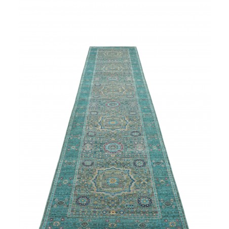 Tappeto Mamlouk Pakistan grigio azzurro 82x396