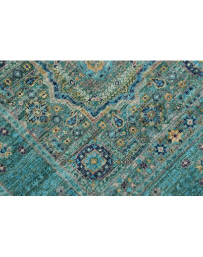 Tappeto Mamlouk Pakistan grigio azzurro 82x396