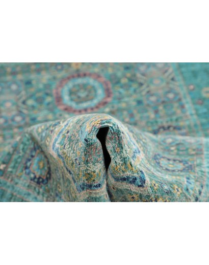 Tappeto Mamlouk Pakistan grigio azzurro 82x396