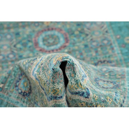 Tappeto Mamlouk Pakistan grigio azzurro 82x396