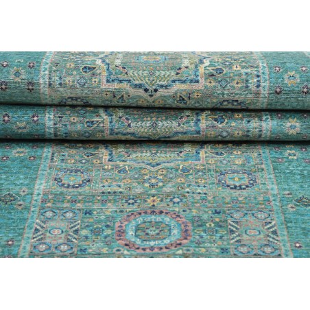 Tappeto Mamlouk Pakistan grigio azzurro 82x396