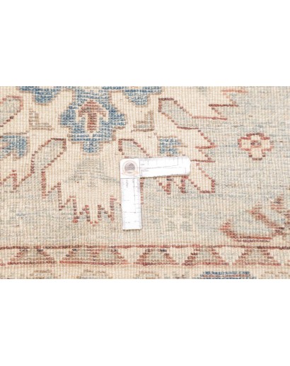 Tappeto Kazak Afghanistan bianco grigio 79x387