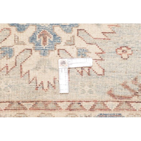 Tappeto Kazak Afghanistan bianco grigio 79x387