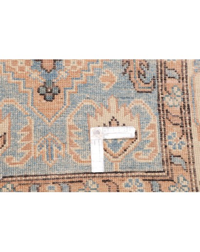 Tappeto Kazak Afghanistan bianco azzurro 93x373