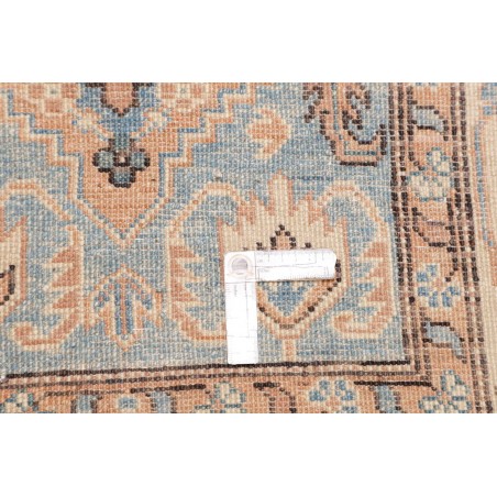 Tappeto Kazak Afghanistan bianco azzurro 93x373